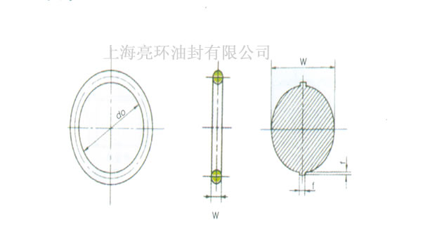 非标O型圈剖面图