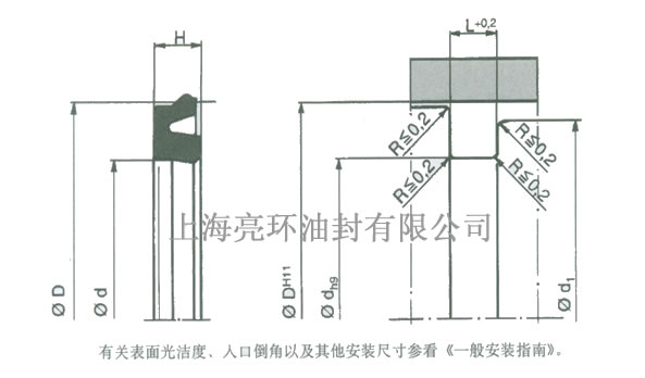 Z8型密封剖面图